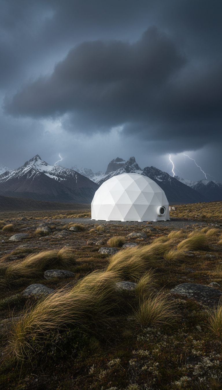 Domo Geodésico real 3